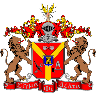 The crest of Sigma Phi Delta